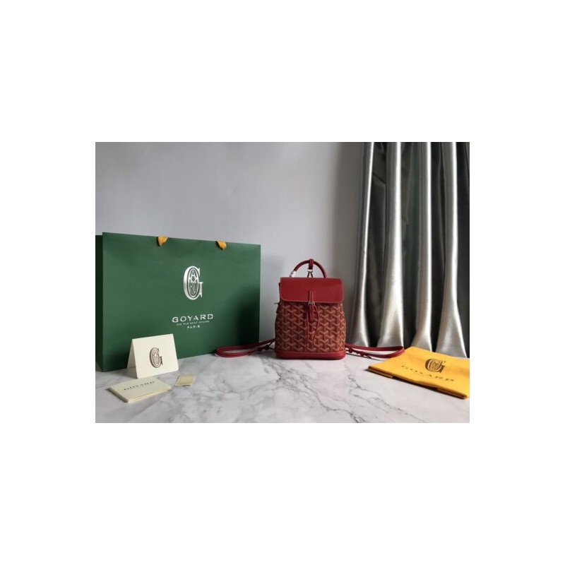 affordable goyard Alpin Mini Backpack red flap
