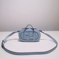 affordable luxury brand fendi O’Lock Mini Camera Case light blue mini bag