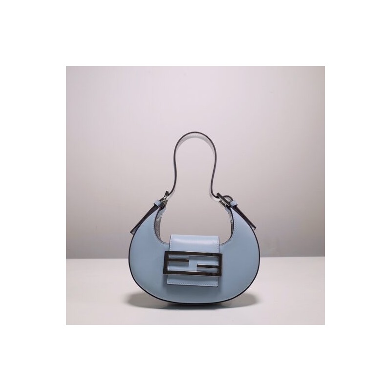 affordable luxury fendi Mini Cookie light blue mini bag