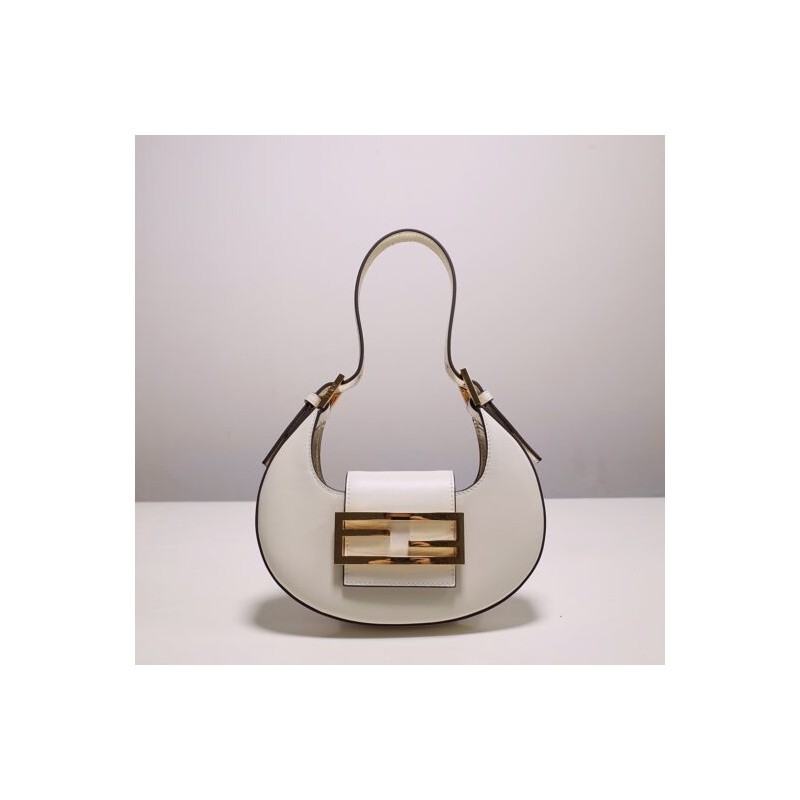 affordable luxury fendi Mini Cookie white mini bag