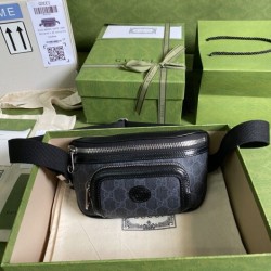 affordable luxury Gucci Belt bag with Interlocking G black leather details