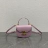 Affordable luxury TEEN CHAIN BESACE TRIOMPHE IN SHINY CALFSKIN PINK