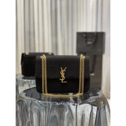 Affordable luxury YSl JAMIE MEDIUM CHAIN BAG ‘CARRÉ RIVE GAUCHE’ IN JERSEY