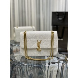 Affordable luxury YSl JAMIE MEDIUM CHAIN BAG ‘CARRÉ RIVE GAUCHE’ off white