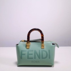 By The Way Mini Small Boston bag in mint green leather