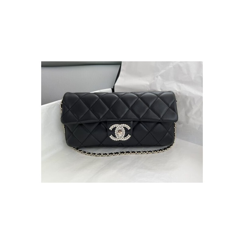 Chanel 23A Explosion Pearl Baguette Bag replica