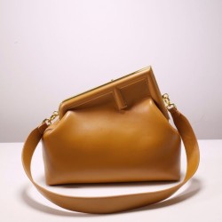 Fendi First Medium Brown leather bag