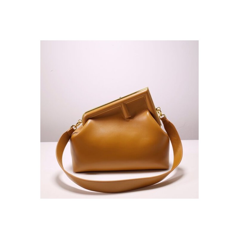 Fendi First Medium Brown leather bag
