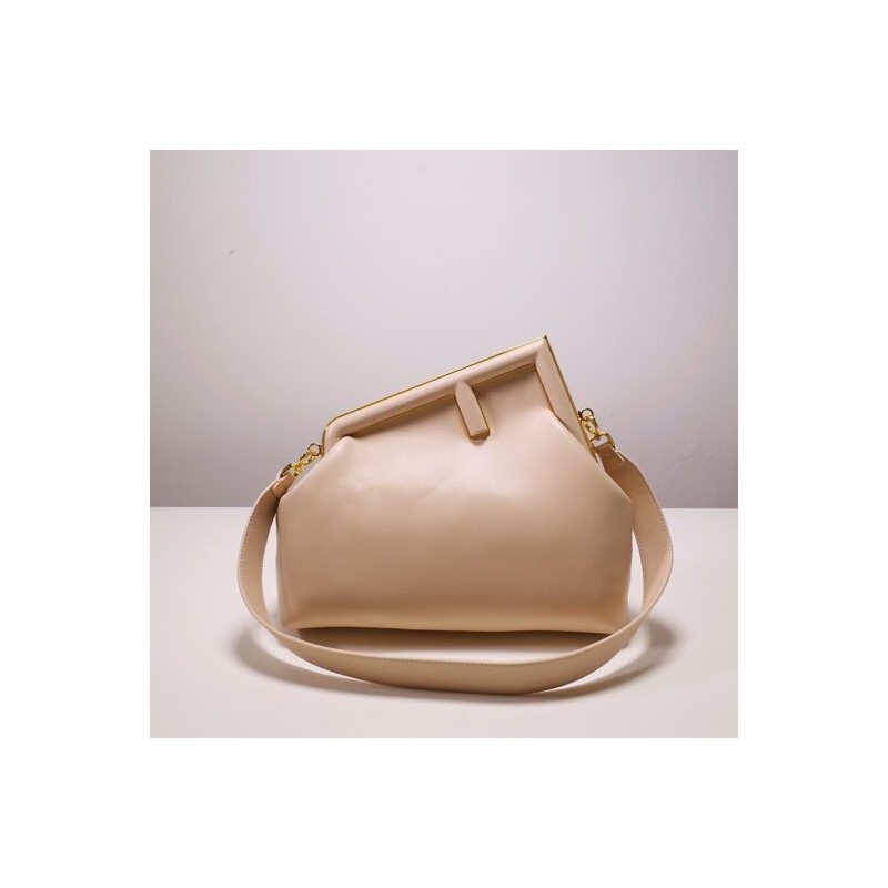 Fendi First Medium Pale pink leather bag