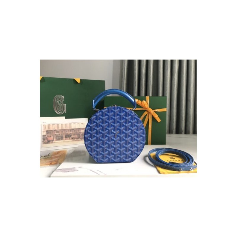 goyard Alto Hat Box Trunk Bag cloud blue price