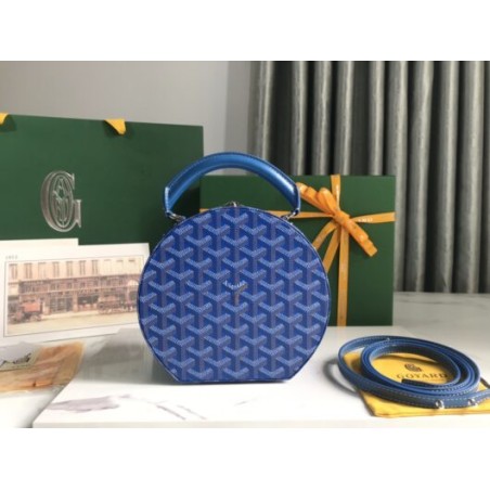 goyard Alto Hat Box Trunk Bag cloud blue price