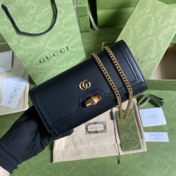 Gucci Diana Bamboo Chain Wallet G1228 designer