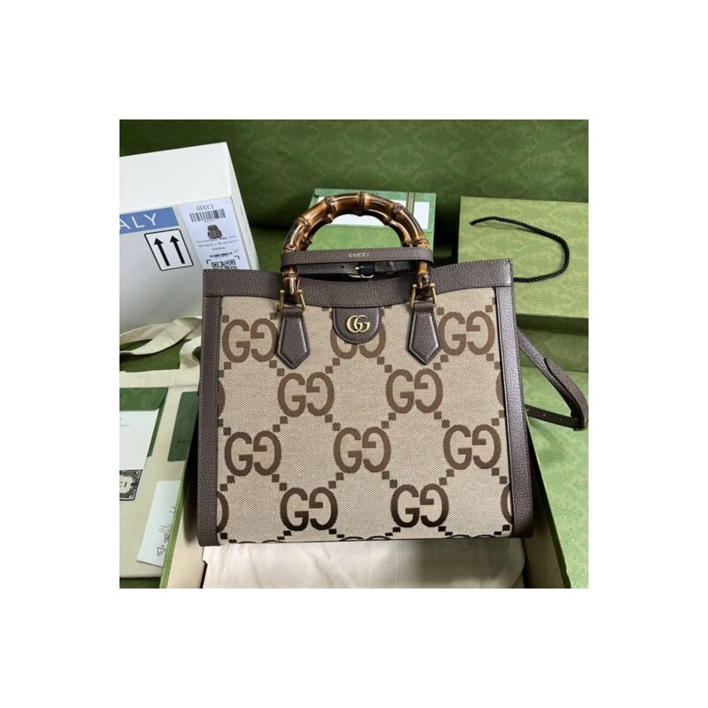 Gucci Diana Medium Tote Bamboo G2196 designer