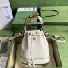 Gucci Diana mini bucket bag white color