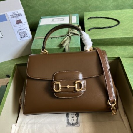 Gucci Horsebit 1955 medium bag dark brown