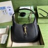 Jackie 1961 small natural black grain leather bag