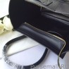 Designer Celine Mini Luggage Bag In Black Goatskin