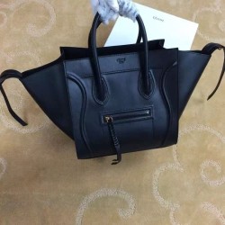 Luxury Celine Medium Phantom Bag In Black Calfskin