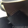 Replica Celine Mini Belt Tote Bag In Black Grained Leather