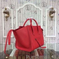 1:1 Mirror Celine Medium Phantom Bag In Red Elephant Calfskin