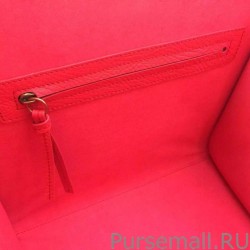 1:1 Mirror Celine Medium Phantom Bag In Red Elephant Calfskin