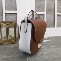 Wholesale Celine Small Bicolour Trotteur Bag In Chestnut Calfskin