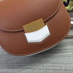 Wholesale Celine Small Bicolour Trotteur Bag In Chestnut Calfskin