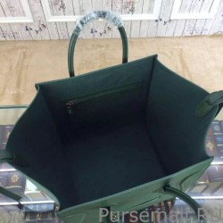 1:1 Mirror Celine Medium Phantom Bag In Green Elephant Calfskin
