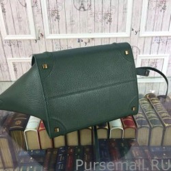 1:1 Mirror Celine Medium Phantom Bag In Green Elephant Calfskin