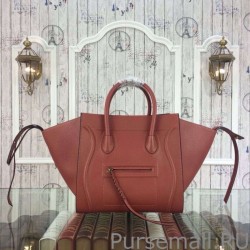 Luxury Celine Medium Phantom Bag In Brown Elephant Calfskin