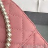 1:1 Mirror Chain With Pearl Bag AS0582 Rose