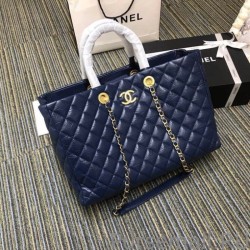 Perfect Large Shopping Bag A93525 Dark Blue