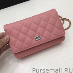 Luxury WOC Classic Quilted A15206 Pink