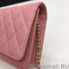 Luxury WOC Classic Quilted A15206 Pink