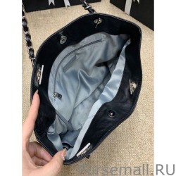 Replica Zipped Shopping Bag Black