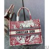 1:1 Mirror Christian Dior Small Dior Book Tote Red