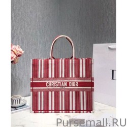 1:1 Mirror Christian Dior Book Tote bag M1286 Red