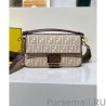 Replicas Fendi Baguette Bag In Sardinian jacquard 8BR600 Apricot