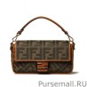 Replicas Fendi Baguette FF Canvas Bag 8BR600 Coffee