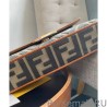 Replicas Fendi Baguette FF Canvas Bag 8BR600 Coffee