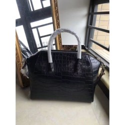 1:1 Mirror Givenchy Antigona Tote Bag Crocodile leather Black