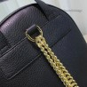 High Soho Leather Chain Backpack Black 431570