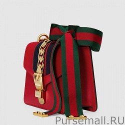 Replicas Gucci Sylvie Leather Mini Chain Bags 431666 CVLEG 8604