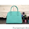 AAA+ Hermes Bolide Tote Bag In Turquoise Leather