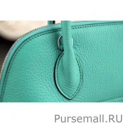 AAA+ Hermes Bolide Tote Bag In Turquoise Leather