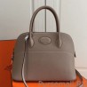 Luxury Hermes Bolide 31cm Bag In Grey Swift Leather