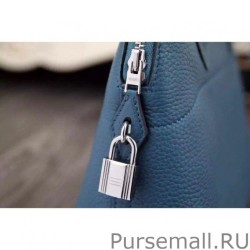 Replicas Hermes Bolide Tote Bag In Blue Leather