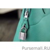 7 Star Hermes Bolide Tote Bag In Turquoise Leather