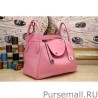 Knockoff Hermes Lindy 26cm 30cm 34cm Bag In Pink Leather