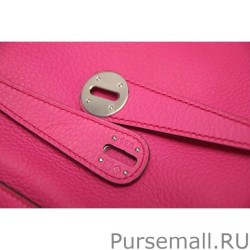 Inspired Hermes Lindy 26cm 30cm 34cm Bag In Rose Red Leather